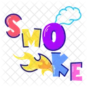 Tipografia De Fumaca Palavra De Fumaca Texto De Fumaca Icon