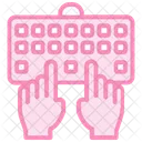Tastatur Tippen Tippen Tastatur Symbol