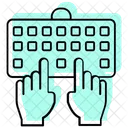Tastatur Tippen Tippen Tastatur Symbol