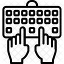 Tastatur Tippen Tippen Tastatur Symbol