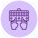 Tastatur Tippen Tippen Tastatur Symbol