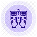 Tastatur Tippen Tippen Tastatur Symbol