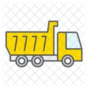 Tipper Truck Construction Industry Dump Vehicle Transportation Icon