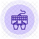 Typing Tastatur Farbkreis Symbol Symbol
