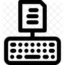 Tippen Typ Tastatur Symbol