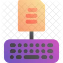 Tippen Typ Tastatur Symbol