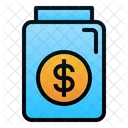Tips Money Bottle Icon