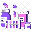 Tira De Comprimidos Tira De Comprimidos Tira De Capsula Ícone
