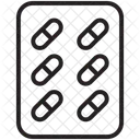 Comprimidos Tiras Capsulas Ícone