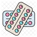 Tira de pastillas  Icono