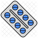 Tira de pastillas  Icono