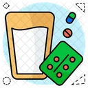 Tiras De Pastillas Medicamento Tabletas Icono