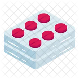 Tira de pastillas  Icono