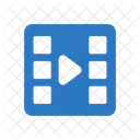 Video Tira De Pelicula Medios De Comunicacion Icono