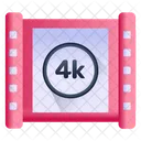 Tira de película 4k  Icono