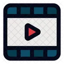 Tira De Pelicula Video Reproductor De Video Icono