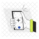 Tirando selfie com a câmera do smartphone  Icon