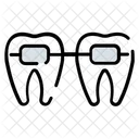 Brackets Dientes Dental Icono