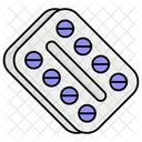 Tiras De Tabletas Pastillas Medicamentos Icono