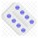 Tiras De Tabletas Pastillas Medicamentos Icono