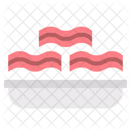 Tiras de tocino  Icono