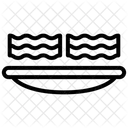 Tiras de tocino  Icono