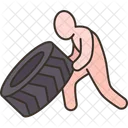 Tire Flip Strength Symbol