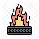 Tire Burning Icon