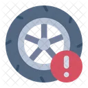 Tire Wheel Warning Icon