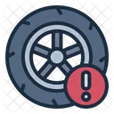 Tire Wheel Warning Icon