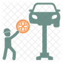 Tire Replace Car Icon