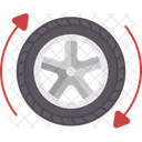 Tire Rotation Replace Tire Icon