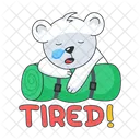 Tired Bear  Icon