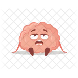 Tired Brain Emoji Icon