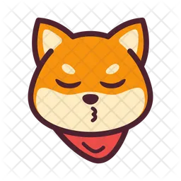 Tired Dog Emoji Icon