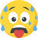 Tired Exhausted Emoji Icon