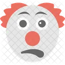 Tired Face Clown Icon