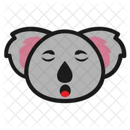Tired Koala Emoji Icon