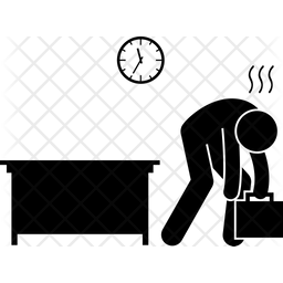 Tired worker Icon