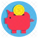 Tirelire Tirelire Tirelire En Dollars Icône