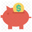 Dollar Piggy Finances Icône