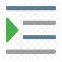 Retrait Augmentation Paragraphe Icône