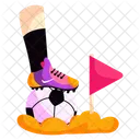 Tiro de futebol  Ícone
