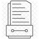 Tiroir De Documents Icone Thinline Icône