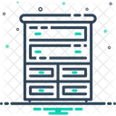 Commode Commode Tiroirs Icône