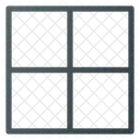 Tabelle Rahmen Voll Symbol