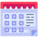 Tischkalender  Symbol