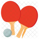 Tischtennis Ping Symbol