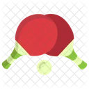 Tischtennis Pingpong Schlager Symbol