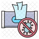Tissue Cleaning Antibacterial Icon